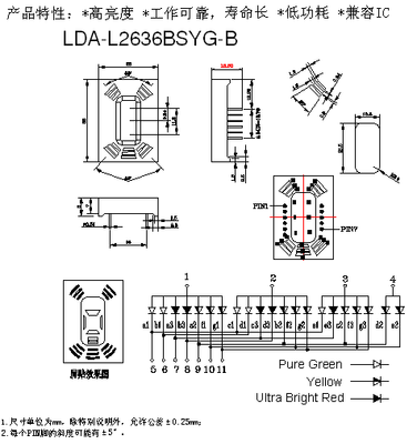 LDA-L2636BSYG-B